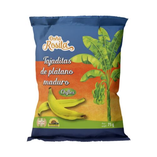 Tajaditas de plátano maduro