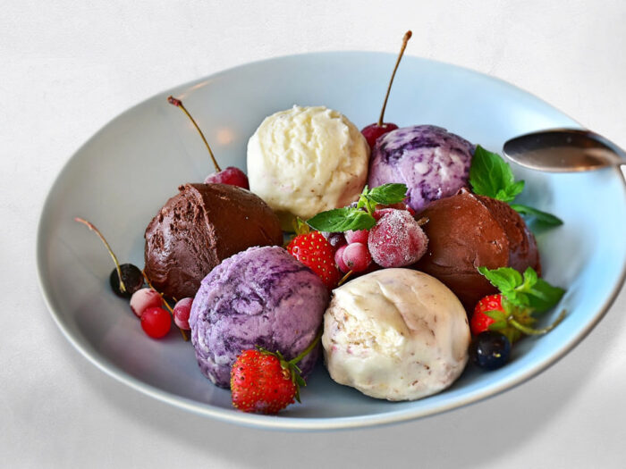 Helado de frutas